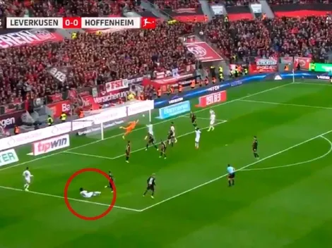 Desde el suelo y desde una posición imposible, Nelson metió el gol de la semana para el Hoffenheim