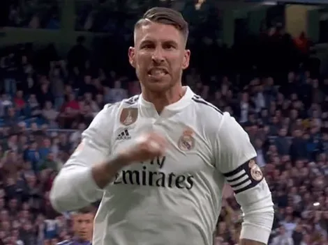 La picó y enloqueció en el festejo: el golazo de penal de Sergio Ramos