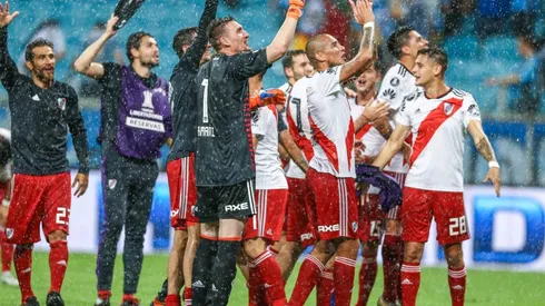 Foto de los jugadores de River celebrando.