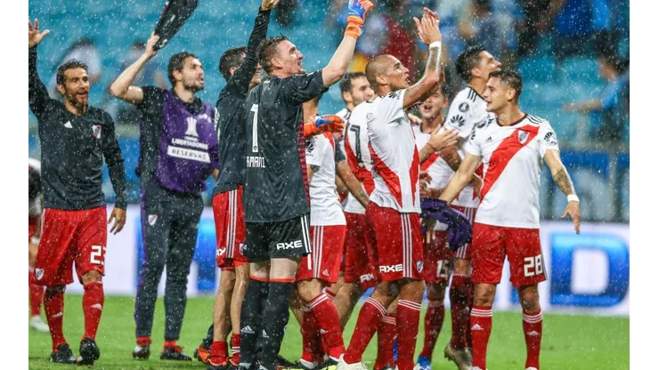 Foto de los jugadores de River celebrando.