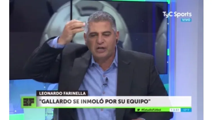Más hincha de River que nunca: nadie defendió tanto a Gallardo como Farinella hoy