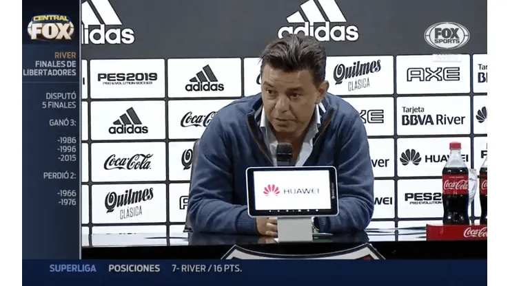 A Gallardo le preguntaron quién es el favorito en la final entre Boca y River