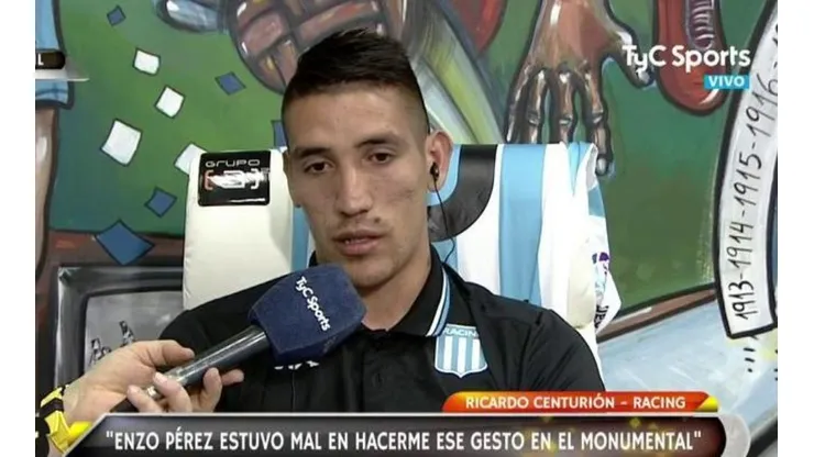 Foto de Ricardo Centurión, jugador de Racing.