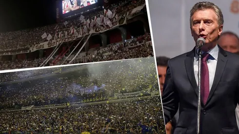 Macri confirmó la presencia del público visitante en ambas finales.