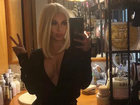 Jimena Sánchez posó de espaldas en el Golden Gate