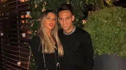 Lautaro y Agustina, juntos en Milán.