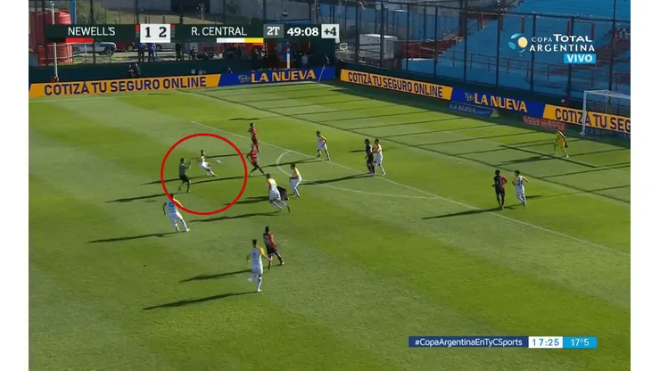 Foto de los jugadores de Central vs Newell's.