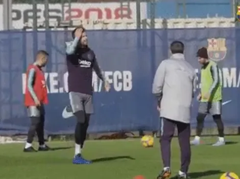 Volvió, señores: el video de Messi tirando magia que subió Barcelona