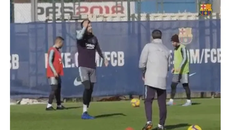 Volvió, señores: el video de Messi tirando magia que subió Barcelona