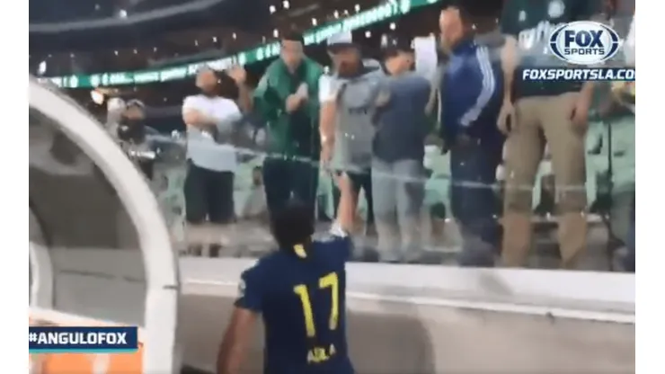 Lo mejor del partido: el cruce de Wanchope con un hincha de Palmeiras