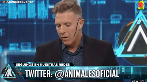 Foto de Fantino, periodista e hincha de Boca.