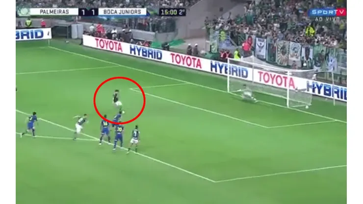 Foto del penal de Gustavo Gómez.