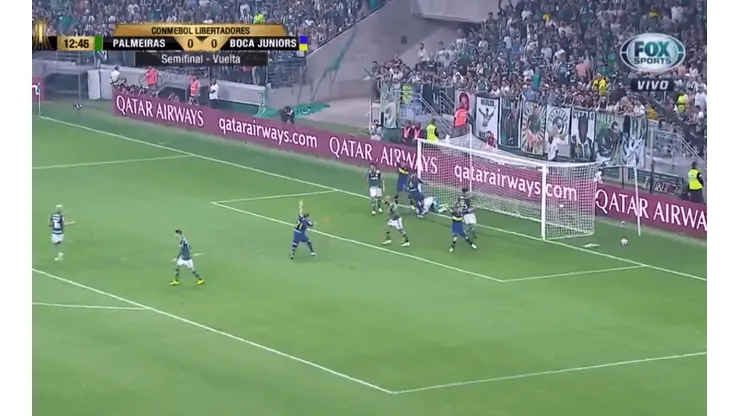 Lo tuvo Boca, todos pidieron gol, pero la pelota no ingresó en su totalidad