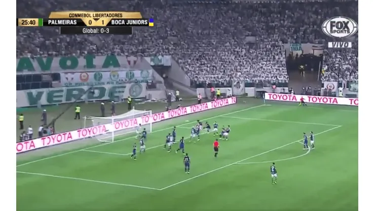 Gustavo Gómez le iba a hacer un gol a Boca pero Rossi atajó perfecto
