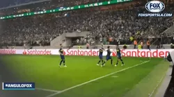 Foto de los jugadores de Boca celebrando en Brasil.