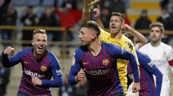 Por un cabezazo de Lenglet, Barcelona no pasó vergüenza ante Cultural Leonesa