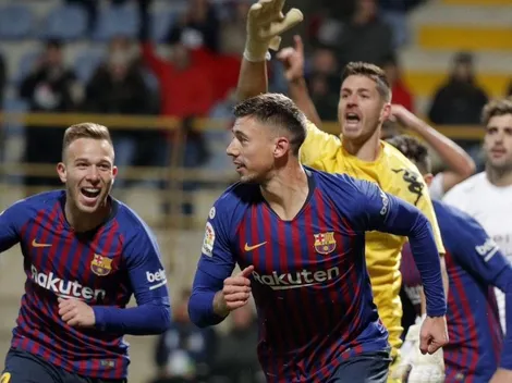 Por un cabezazo de Lenglet, Barcelona no pasó vergüenza ante Cultural Leonesa