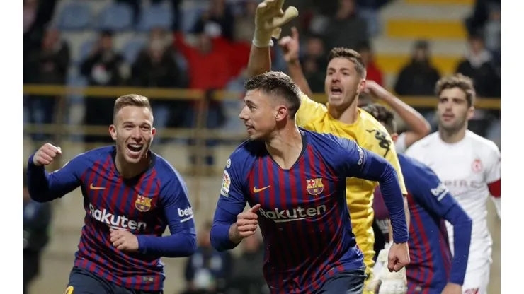 Por un cabezazo de Lenglet, Barcelona no pasó vergüenza ante Cultural Leonesa