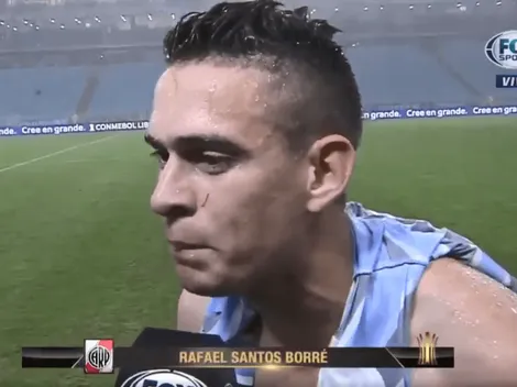 Como loco: la primera frase de Borré después de la clasificación de River
