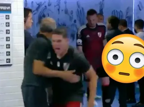 El desaforado festejo de Juanfer Quintero camino al vestuario de River