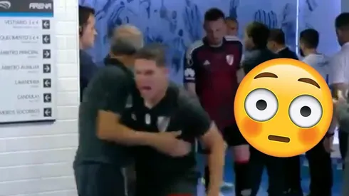 El desaforado festejo de Juanfer Quintero camino al vestuario de River