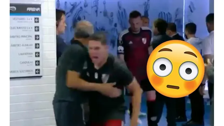 El desaforado festejo de Juanfer Quintero camino al vestuario de River