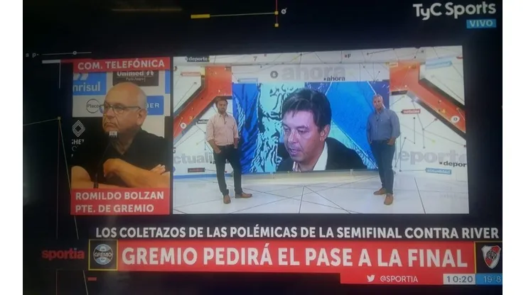 El presidente de Gremio confirmó que irá a Conmebol a pedir los puntos del partido vs River