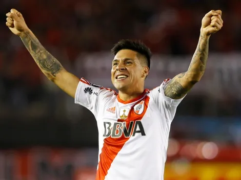 La increíble foto de Enzo Pérez en los festejo por la clasificación de River