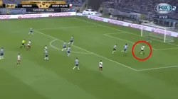 Era el gol de River: Borré se lo comió al minuto del primer tiempo