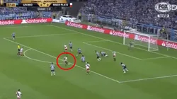 Foto de Palacios y la jugada de gol.