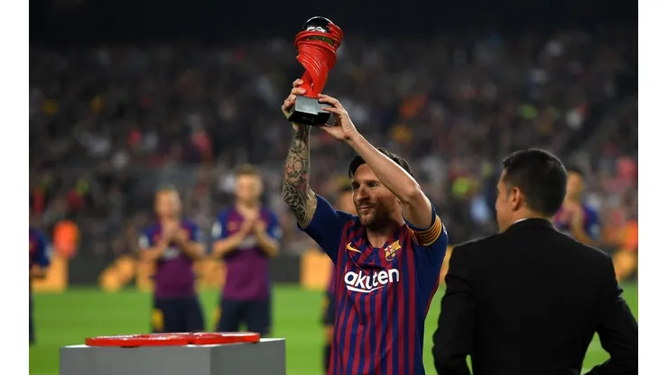 ¿PREMIO LEO MESSI? Por ahora levanta los de Mejor Jugador del Mes en el Camp Nou (Foto: Getty).