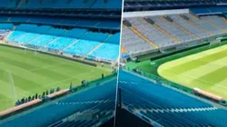Así está centro del campo de juego de la cancha de Gremio a horas de enfrentar a River