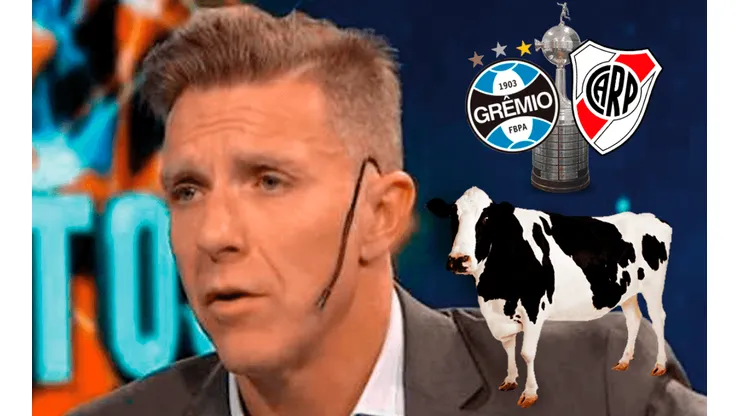 Fantino predice el resultado de Gremio vs. River por los mugidos de una vaca