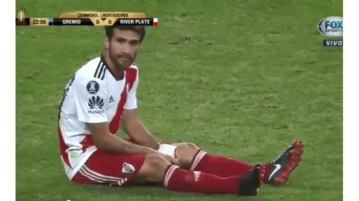 La mala suerte de River: Ponzio dejó la cancha a los 23' y entró Enzo Pérez