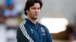 Apenas se sentó en conferencia, a Solari le preguntaron por Lopetegui y Zidane