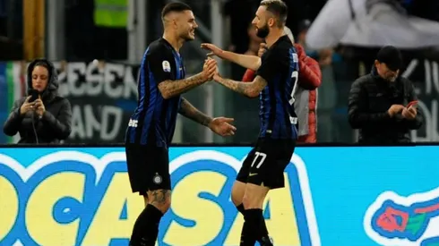 Mauro Icardi, la gran figura de la noche italiana.