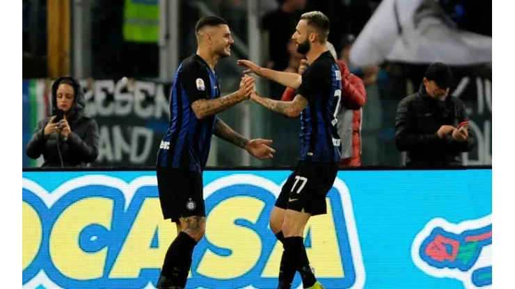 Mauro Icardi, la gran figura de la noche italiana.