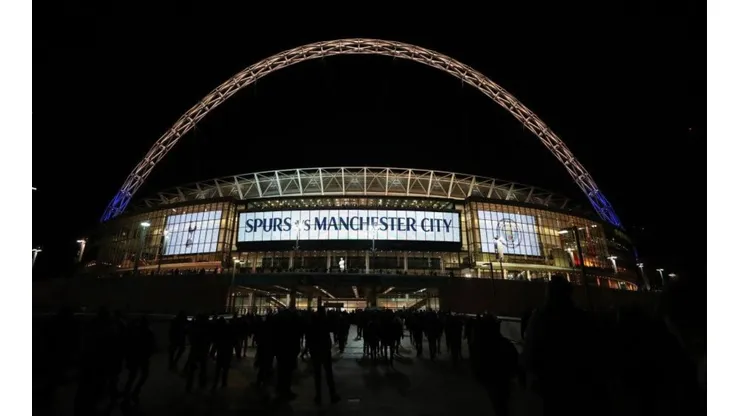 El estadio de Wembley previo al partido.