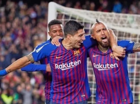 Arturo Vidal metió su primer gol en el Barcelona y se rió con sutileza del Madrid