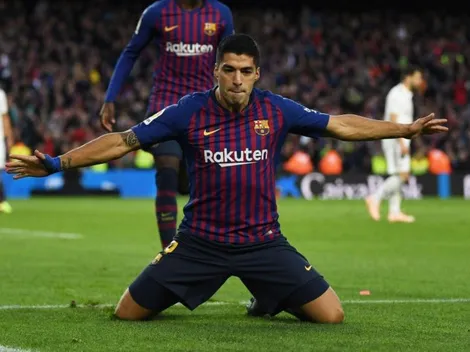 Loco de alegría: el feliz posteo de Suárez por su hat-trick ante Real Madrid