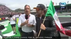 Fernando Alonso, antes de la carrera, se ganó el amor de todos los mexicanos