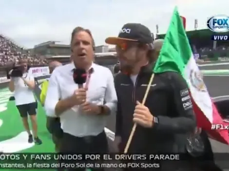 Fernando Alonso, antes de la carrera, se ganó el amor de todos los mexicanos