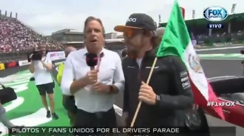 Fernando Alonso, antes de la carrera, se ganó el amor de todos los mexicanos