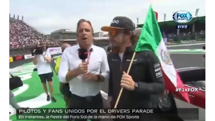 Fernando Alonso, antes de la carrera, se ganó el amor de todos los mexicanos