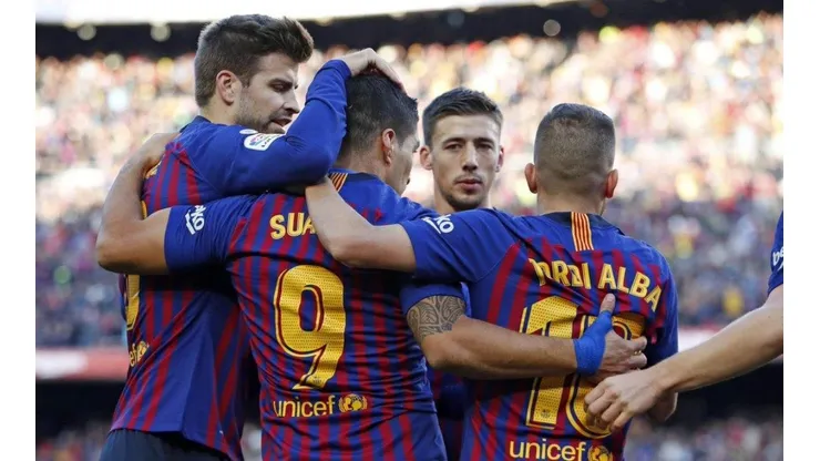 Piqué, envalentonado en el festejo.