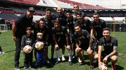 Mientras se ocupaba de humillar al Real Madrid, sus hijos estaban visitando el Monumental