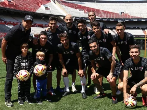 Mientras se ocupaba de humillar al Real Madrid, sus hijos estaban visitando el Monumental