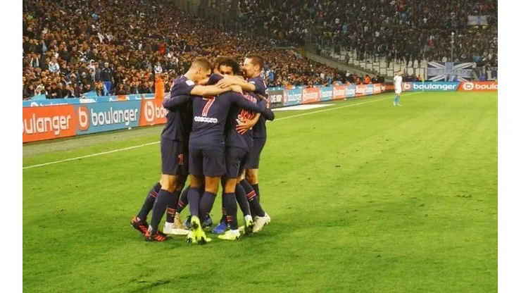 Paris Saint-Germain festeja en Marsella.