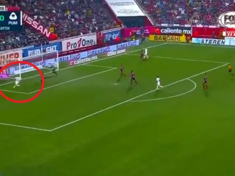 Pumas llegó en tres pases al área rival, pero González dilapidó lo que podría haber sido un golazo