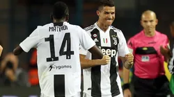 Foto de Cristiano Ronaldo, el goleador del partido.